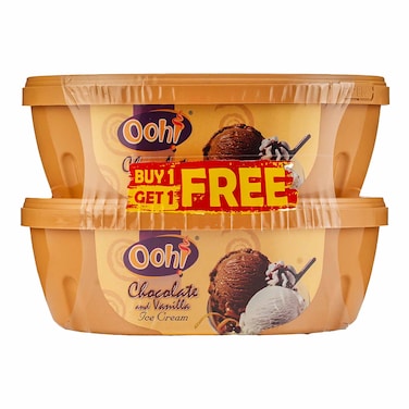 Ooh! Vanilla &amp; Chocolate Ice Cream 1L Value Pack