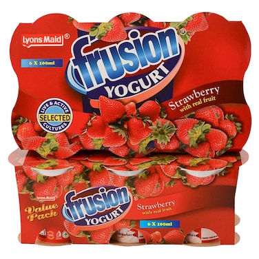 Frusion Value Pack Strawberry Yoghurt6*100Ml