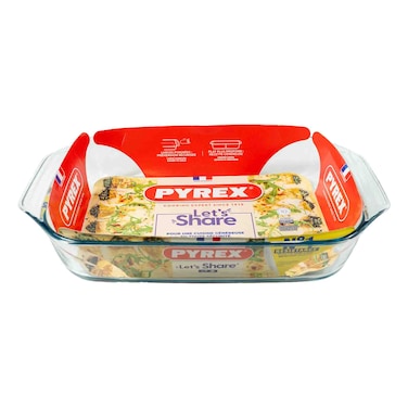 Pyrex Optimum Rectangular Glass Roaster 39cm x 25cm