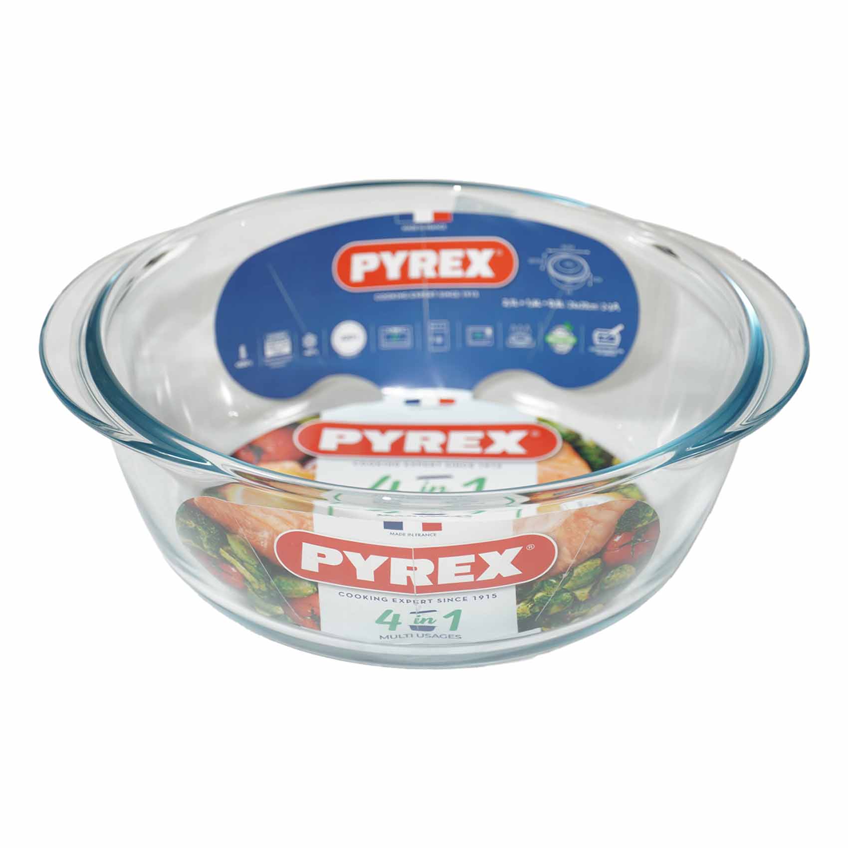 Buy Pyrex Casserole Round Dish With Glass Lid 2l Online