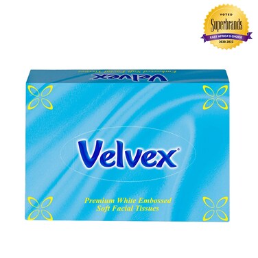 Velvex F/Tissue Emb. Blue Box 50'S