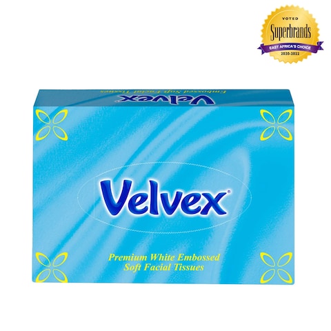 Velvex F/Tissue Emb. Blue Box 50&#39;S