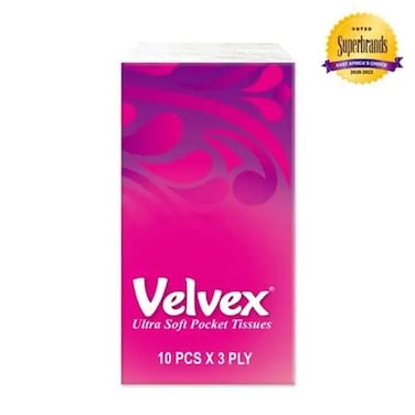 Velvex Pocket Tissue Pink 10 Sheets 