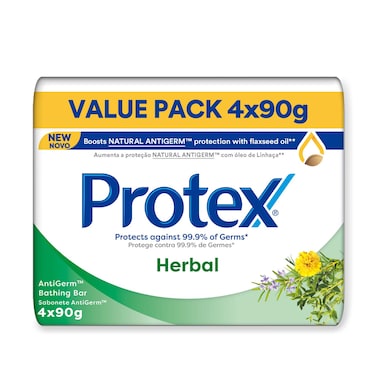 Protex Herbal 4x90g Value Pack Antibacterial Soap