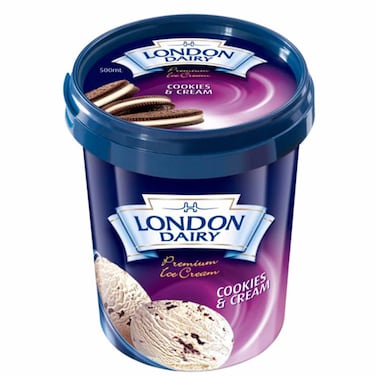 London Dairy Cookies &amp; Cream 500Ml
