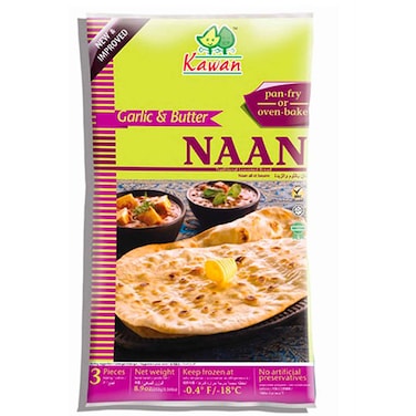 Kawan Frozen Garlic&amp;Butter Naan 300G