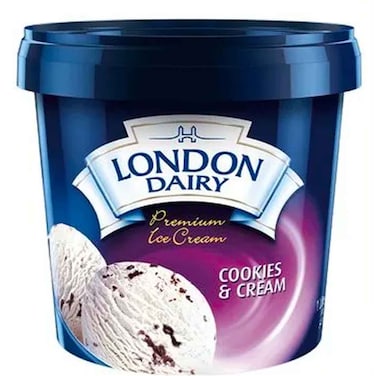 London Dairy Ice Cream Cookies & Cream 1l