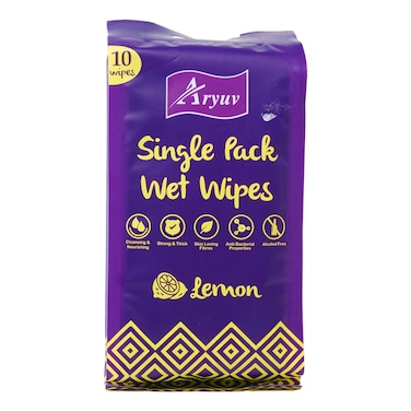Aryuv Wet Tissue Single Lemon 10S
