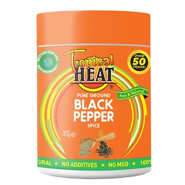 Tropical Heat  Black Pepper Ground 45G