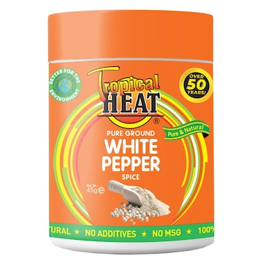 Tropical Heat  White Pepper Ground 45G