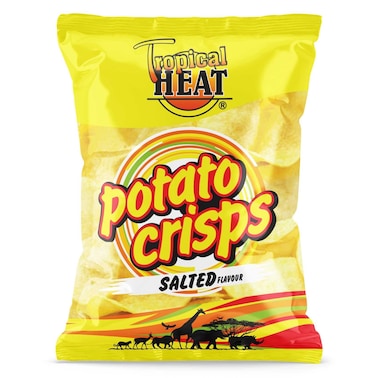 Tropical Heat Snacks Salted Potato Crisps  50G