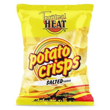 Tropical Heat Snacks Salted Potato Crisps 100G