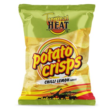 Tropical Heat Snacks Chilli Lemon Potato Crisps 100G