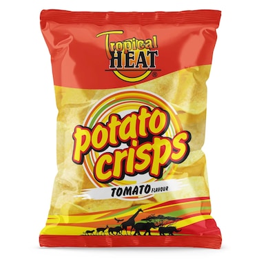 Tropical Heat Snacks Tomato Potato Crisps 100G
