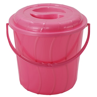 Kenpoly Stripe Bucket With Lid Blue 10L (Assorted)