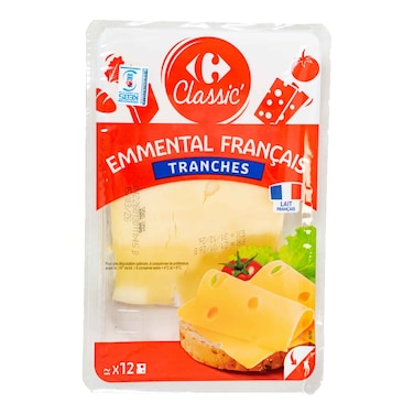 Carrefour Emmental Slices Cheese 200g