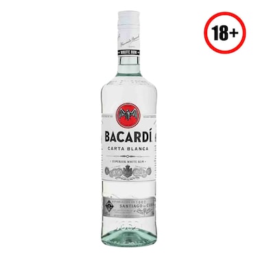Bacardi Carta Blanca Clear Rum 750ml