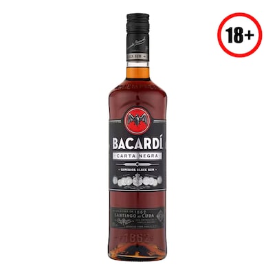 Bacardi Carta Negra Black Rum 750Ml