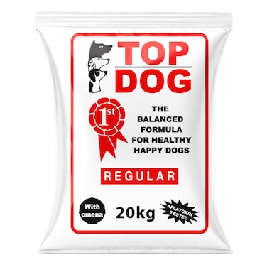 Top Dog Regular Uncooked Dog Food 20kg