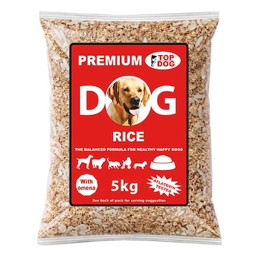 Top Dog Uncooked Dog Rice 5kg