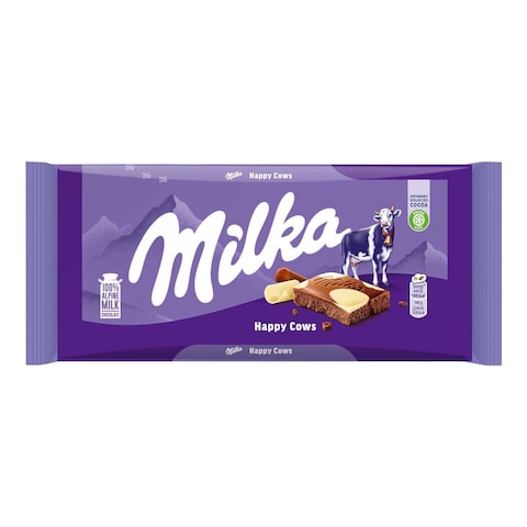 Milka Milk &amp; White Chocolate 100G