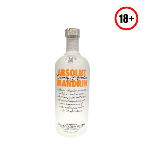 Absolut Mandrin Vodka 750ml