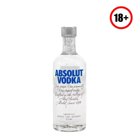 Absolut Imported Vodka 375Ml
