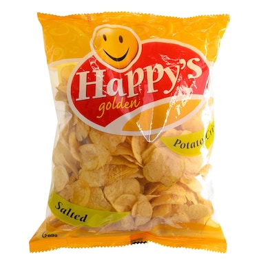 Happys Golden Salted Potato Crisps 200G