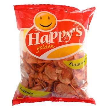 Happys Golden Tomato Potato Crisps 200G