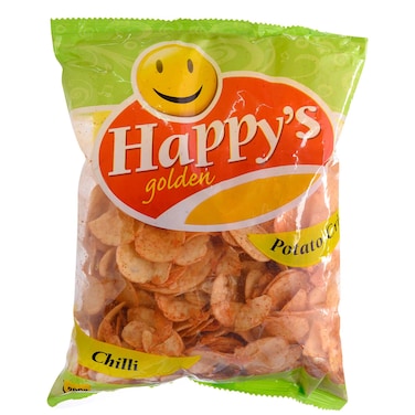 Happy's Golden Chilli Potato Crisps 200g
