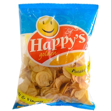 Happys Golden Salt And Vinegar Potato Crisps 200G