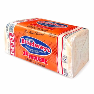 Broadways White Sliced Bread 400G