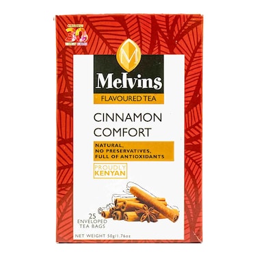 Melvins Cinnamon Tea Bags 25'S