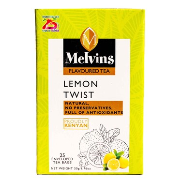 Melvins Lemon Tea Bags 50g