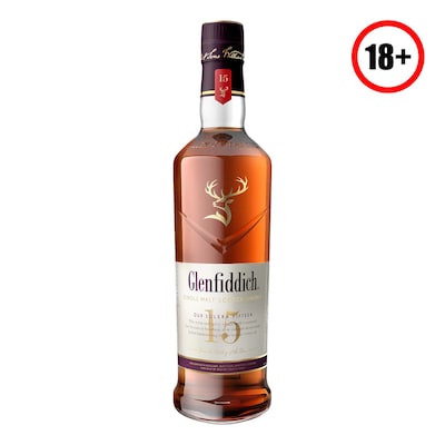 Glenfiddich 15 Year Old Single Malt Scotch Whisky 70cl