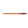 BIC Orange Fine Ballpoint Pens Fine Point (0.8 mm) - Red, Box of 20