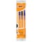BIC Orange Fine Ballpoint Pens Fine Point (0.8 mm) - Assorted, Pouch (2) - (1: Blue 1: Black  )
