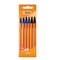 BIC Orange Fine Ballpoint Pens Fine Point (0.8 mm) - 4 Blue and 2 Black Pouch (5 + 1 FREE )