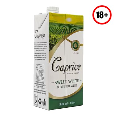 Caprice Fortified Sweet White Wine Tetra 1L