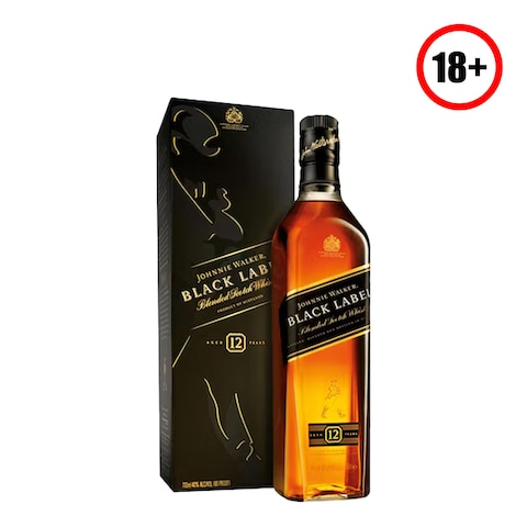 Johnnie Walker Black Label Blended Scotch Whisky 750Ml