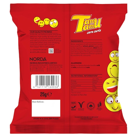 Norda Tamu Tamu Tomato Ketchup Corn Curls 30G