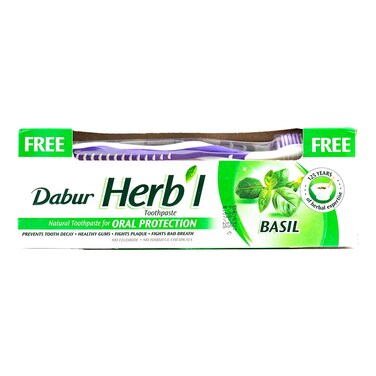 Dabur Herbal Tooth Paste Basil 140g