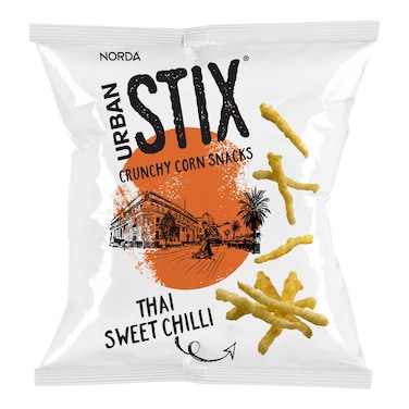 Norda Urban Stix Thai Sweet Chilli Corn Snacks 35G