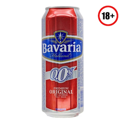 Bavaria 0.0 Original Non Alcoholic Malt Drink 500Ml