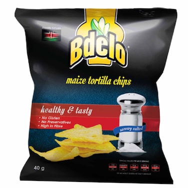 Bdelo Maize Tortilla Salt Chips 40G