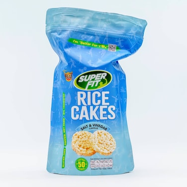 Tropical Heat SuperFit Rice Cakes Salt &amp; Vinegar 165G