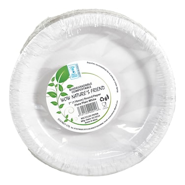 Lets Party 7&#39;&#39; Paper Plate White