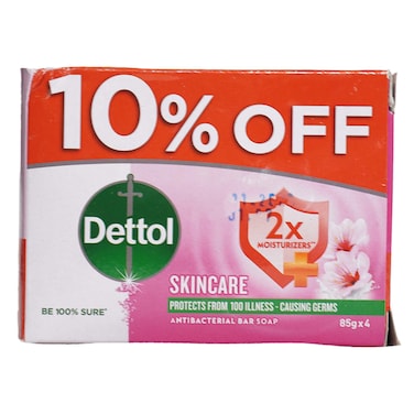 Dettol Skincare Soap 4s,85g