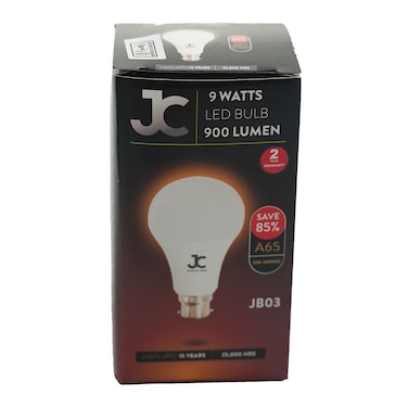 JC Glass Led Bulb B22 9W