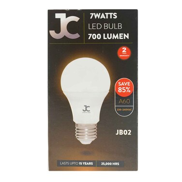 Jc Glass Led Bulb (Ww) E27 7W
